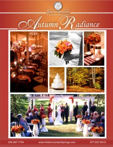 Autumn Radiance, Historic Jordan Springs Wedding Venue, Winchester, VA