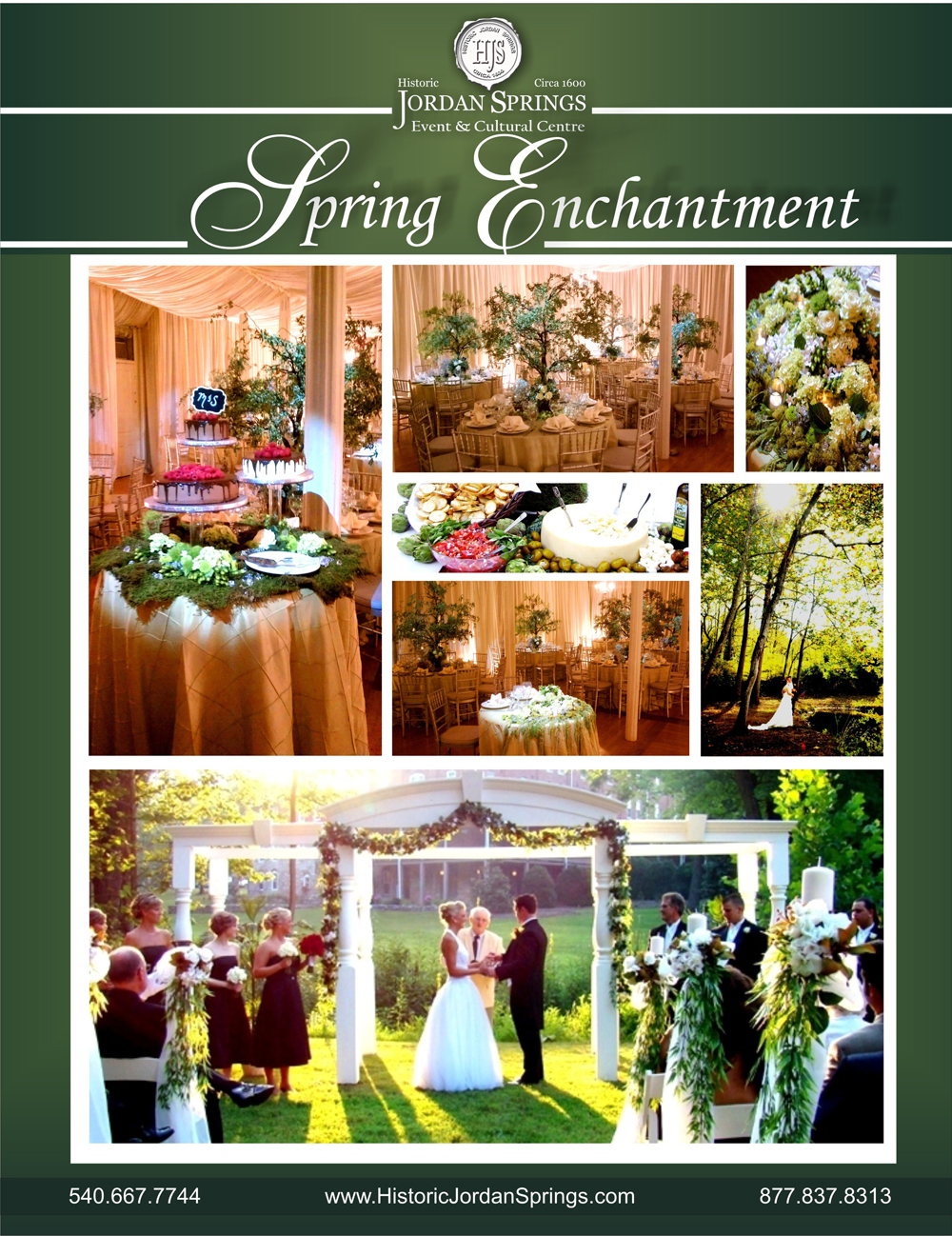 Spring Enchantment Wedding Package, Historic Jordan Springs, Winchester, VA